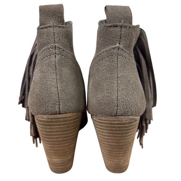 Steve Madden Cian Womens Western Fringe Ankle Boots Booties Brown Shoes sz 7.5 - Picture 11 of 16